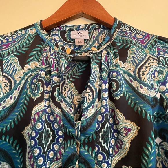 Worthington Petite Woman's Long Sleeve Shirt Size PS - Picture 8 of 8